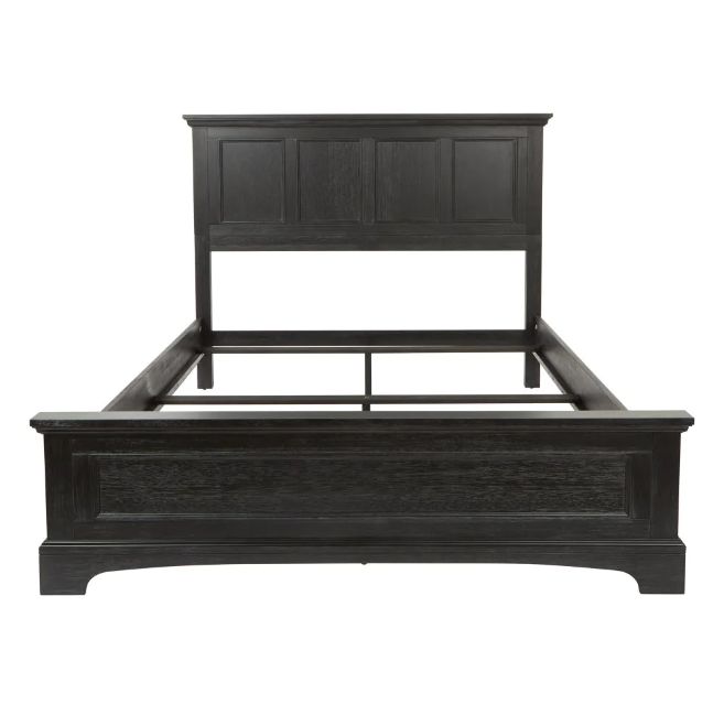  black wood bed frame