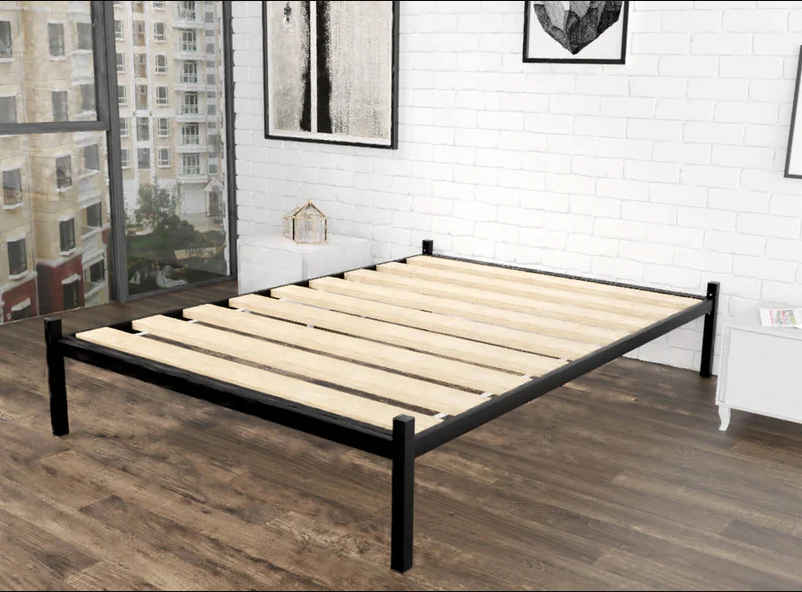  black wood bed frame