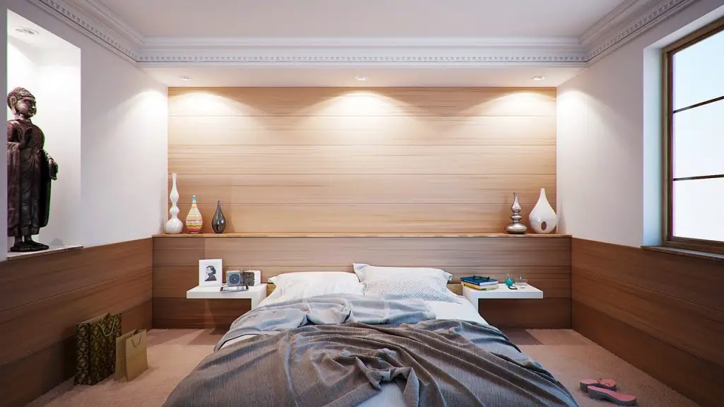 Grey Wood Bed Frame