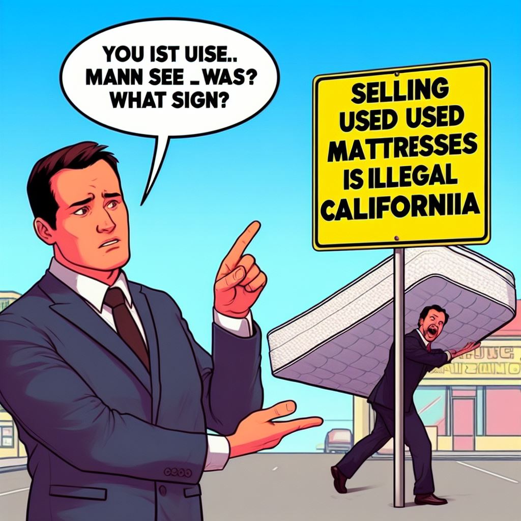 Is It Illegal to Sell Used Mattresses in California